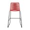 Armen Living Shasta 30" Outdoor Metal and Brick Red Rope Stackable Barstool, PK2 LCSTBABLBRK30 - alternate 2